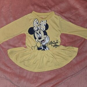 Disney Yellow Minnie Mouse Long Sleeve Tee